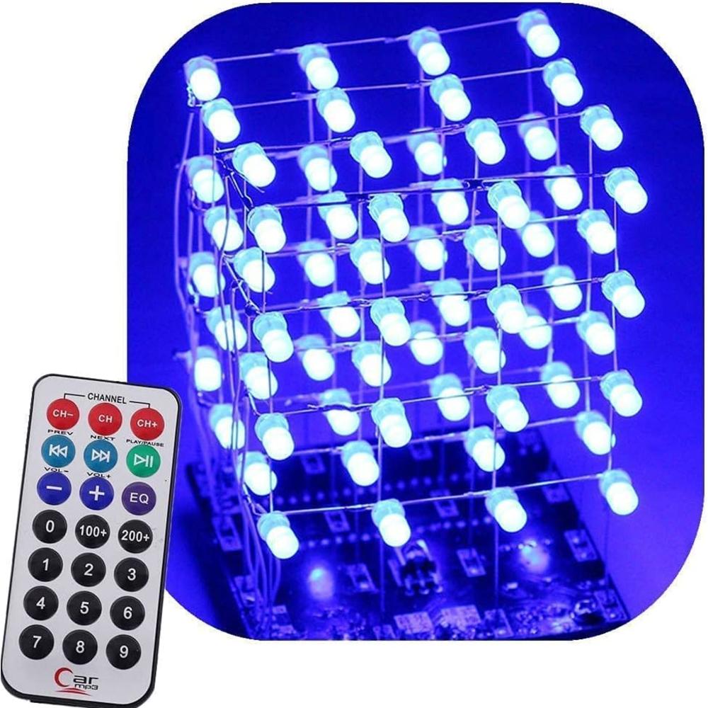 Generic RGB LED 51 MCU Electronic DIY Soldering kit for Electronic  Learning, PEMENOL USB Charging Colorful