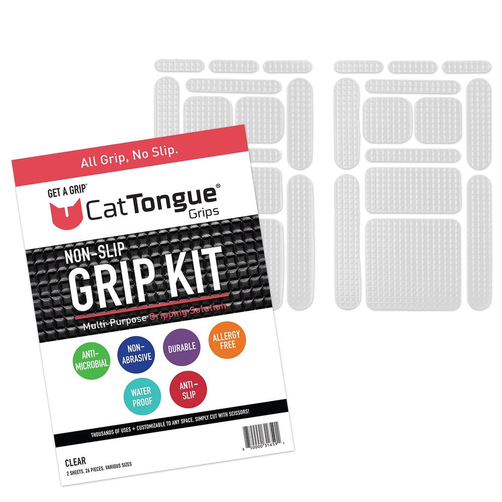 Generic Non-Slip Grip Tape Kit CatTongue Grips &#226;&#128;&#147; Durable, Non-Abrasive, Anti-Slip Tape with Pre-Cut Strips