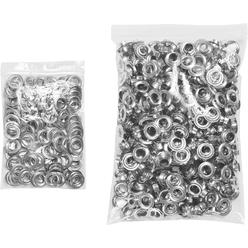 KING PIECES 1000pcs Grommets 1/2 Inch Washers and Grommets Kit for Grommet Tool, Banner