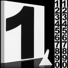 Outus Outus-_Decals_Die-t786 2 Sets Vinyl Numbers Stickers Self-Adhesive  Window Numbers Stickers Die Cut Waterproof Mailbox Number Decals with  Scraper for M