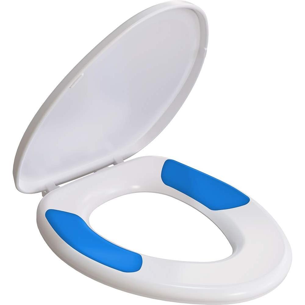 Bemis Mayfair 1870FZ 000 TruComfort Toilet Seat with Inserts Provides Comfort and Relieves Pressure Points, Elongated, White