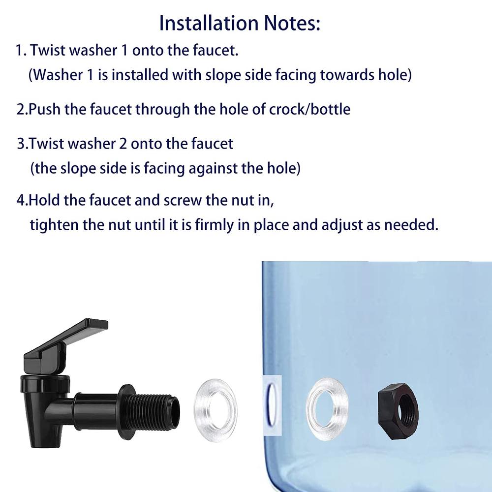 Generic HUI NING BPA Free Plastic Water Spigot, Replacement Cooler Water Faucet for Countertop,Household Water Bucket, Water Cooler Fil