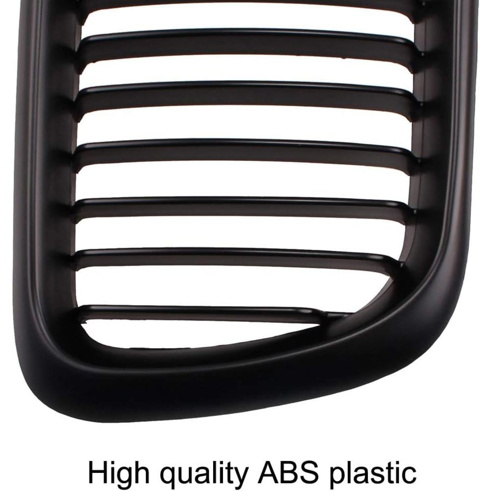 HuihuangAMZus Heart Horse Car Kidney Grille,Sport Grill Front Grilles for E36 3 Series 318i 320 323i 328 M3 1997-1999 Matte Black