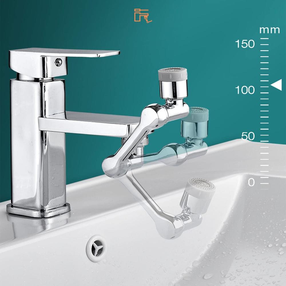 Y-01 1080 Rotation Faucet Extender 1080&#194;&#176; Large Angle Rotating Faucet Universal Rotating Sink 2 Water Outlet Modes
