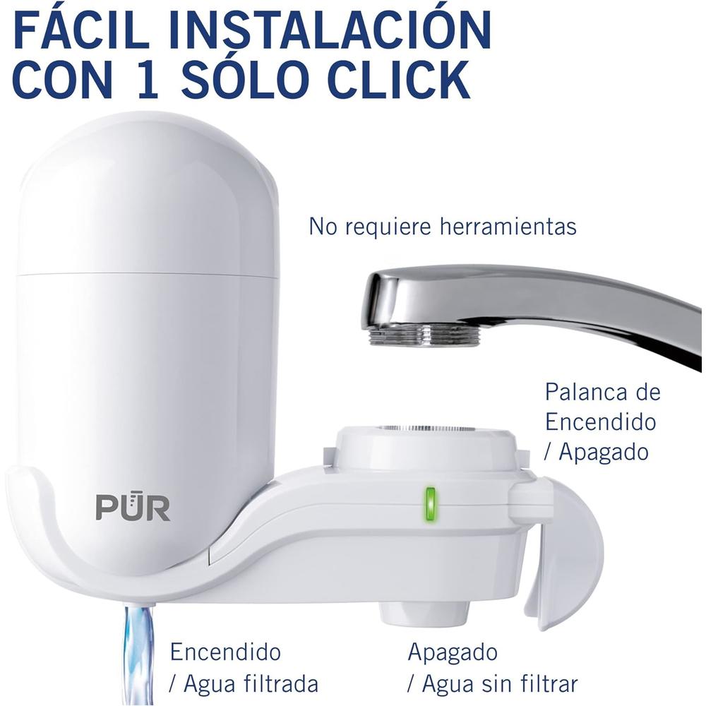 Pur Faucet Mount Water Filtration System, White &#226;&#128;&#147; Vertical Faucet Mount for Crisp, Refreshing Water, F
