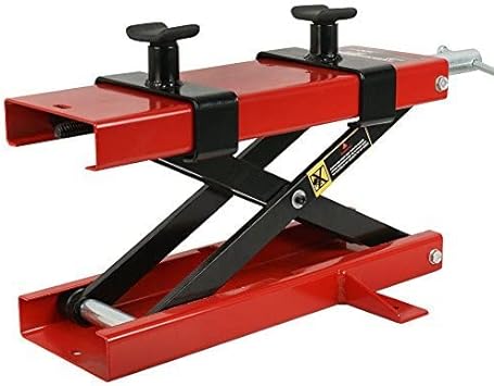 Smartxchoices Motorcycle Jack Lift Stand 1100 lbs Scissor Lift Jack ATV Motorcycle Dirt Bike Scooter Crank Stand Street Bikes Cruisers Tourin