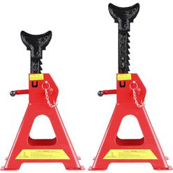 Cartman Car Jack Stands, 3 Ton (6,600 lb) Capacity Steel Car Lifting Stand, Heavy Duty Double Locking Safety Pin, Automotive Jack Stand