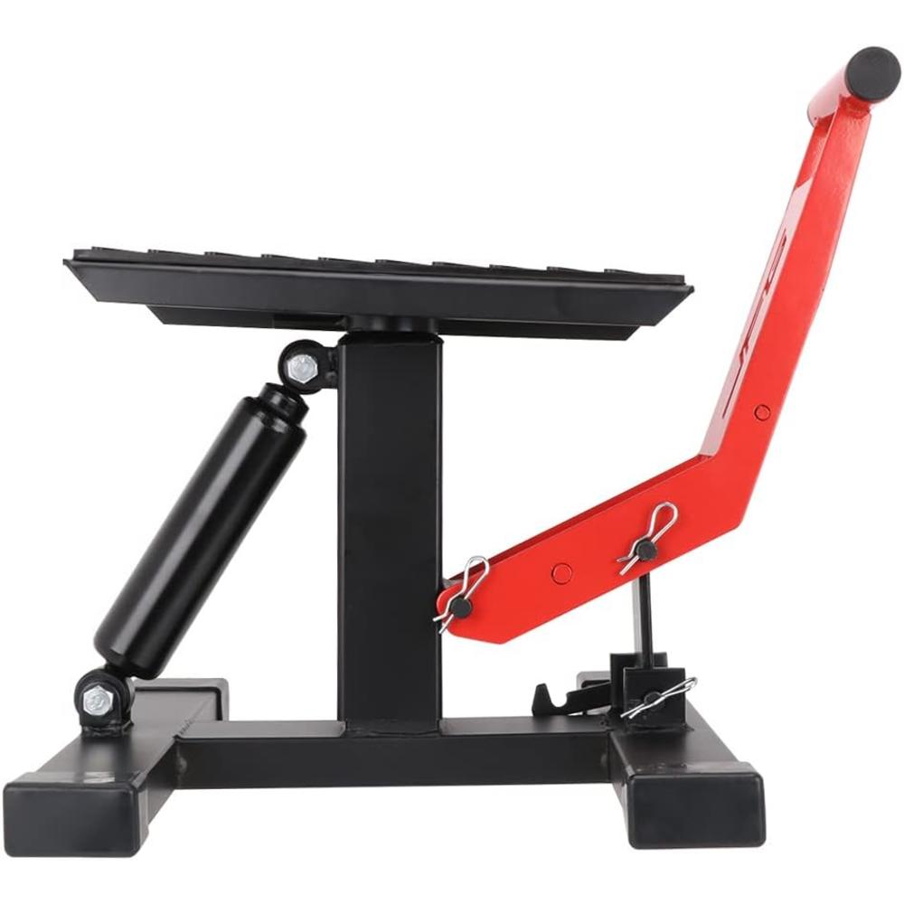 Fast Pro Motorcycle Jack Dirt Bike Stand Lift - Adjustable Hydraulic Lift Save Effort Hoist Table Height Lifting Stand