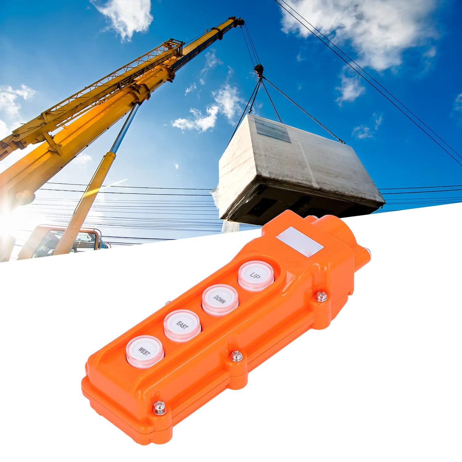 Generic Crane Remote Control Hoist Switch Push Button Box Rainproof Crane Controller for Cranes Automobile Tailgates