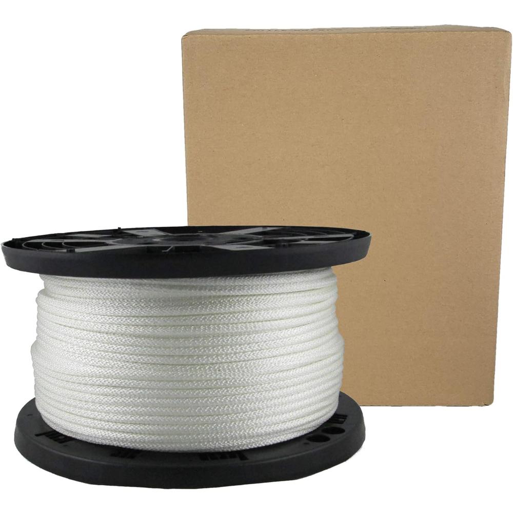 Quality Nylon Rope 1/4 inch Knotrite Nylon Rope - 500 Foot Spool | 100% Nylon - Solid Braid - Dyeable - Industrial Grade - High UV and Abrasion Re