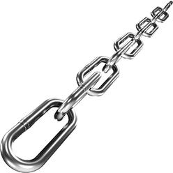 Lsquirrel Stainless Steel Chain, Lsqurel 6.5ft 13ft Metal Chain Link Chain 1/4in Heavy Duty Chain Utility Chain Jack Chain for Home Outdo