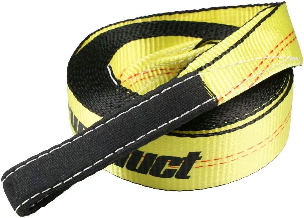 Sumpluct Recovery Tow Strap 2in X 20ft Heavy Duty 20,000 lbs Break Strength, Use for Emergency Towing Rope, Tree Saver, Winch Extension,