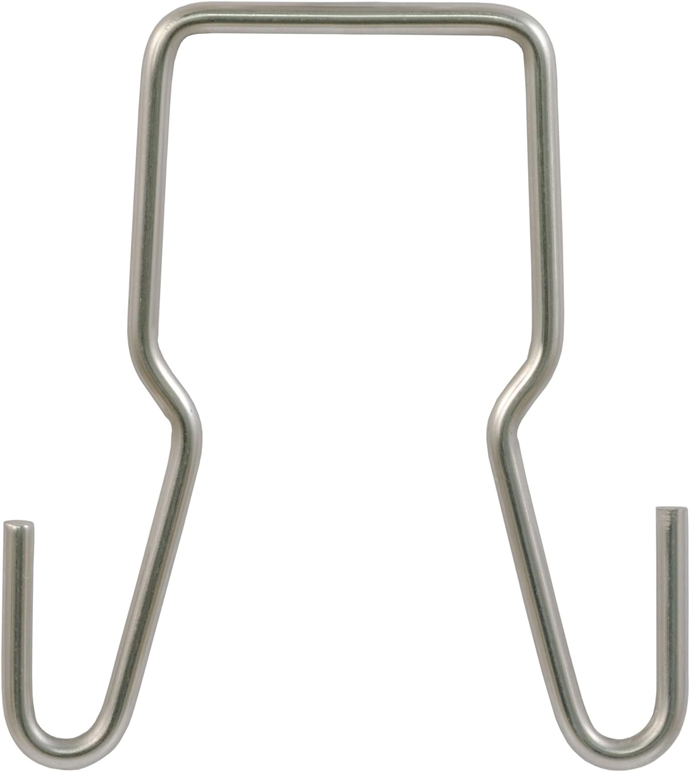 Curt 45807 Trailer Safety Chain Holder Bracket for 2-inch Shank, Clip-On Steel Hanger Hooks