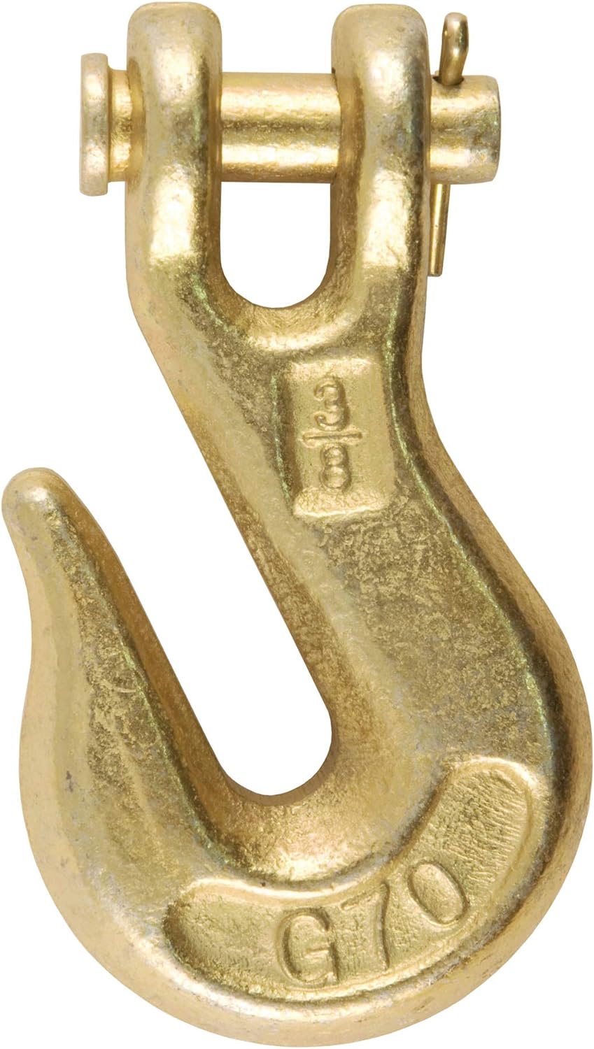 CURT 81438 3/8-Inch Forged Steel Clevis Grab Hook, 6,600 lbs. Work Load, 1/2-In Pin