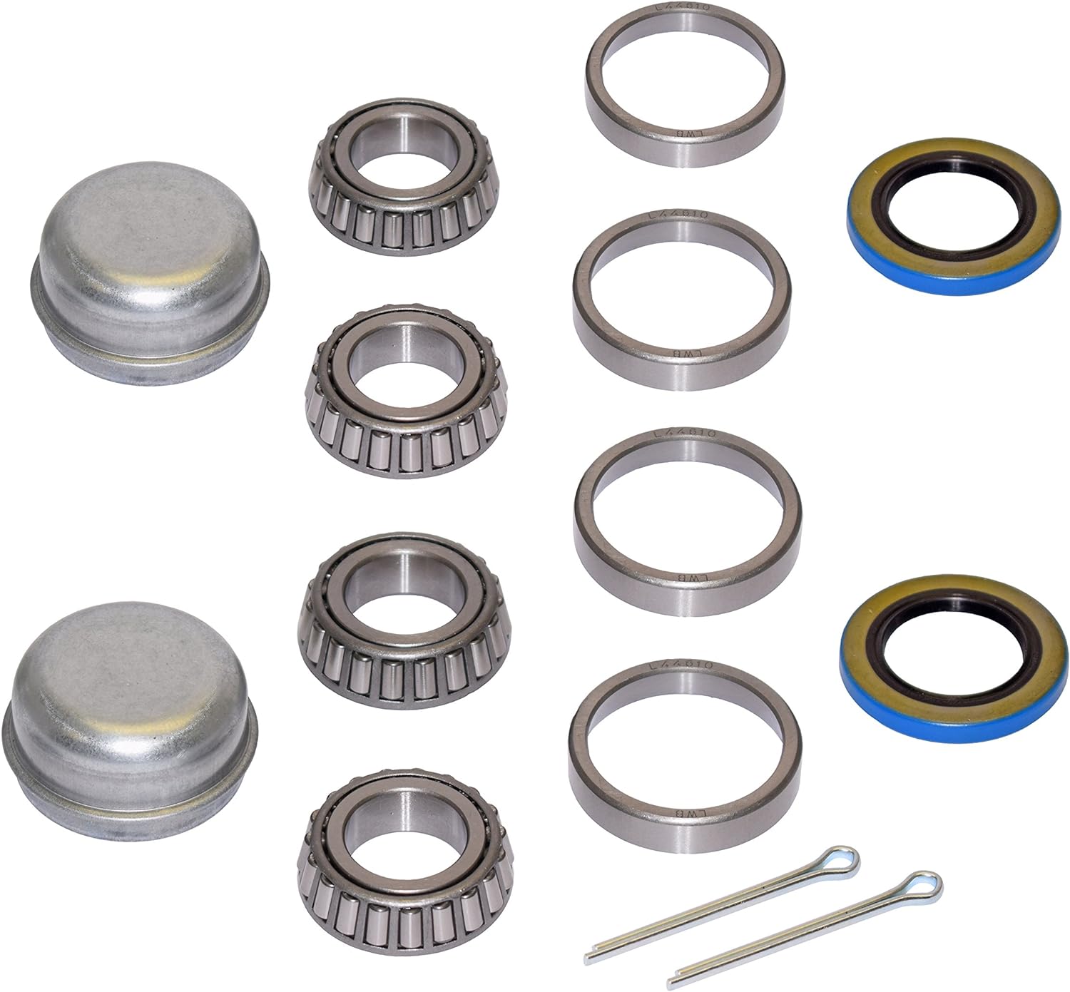 RIGID HITCH INCORPORATED Pair of Trailer Bearing Repair Kits for 1 Inch Straight Spindles