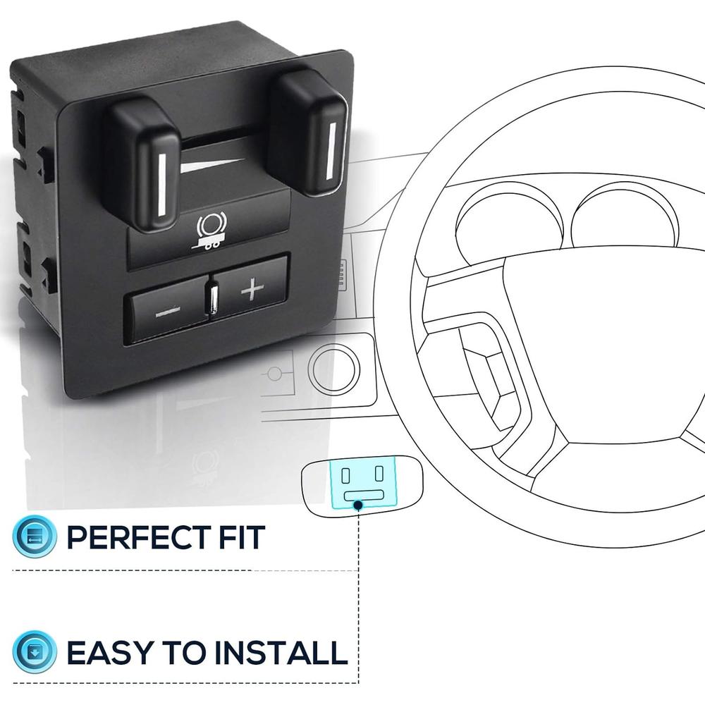 PremiumpartsWhosale A-Premium Trailer Brake Control Switch Compatible with Chevrolet Silverado 1500 2500/3500 HD Suburban Tahoe Cadillac Escalade G