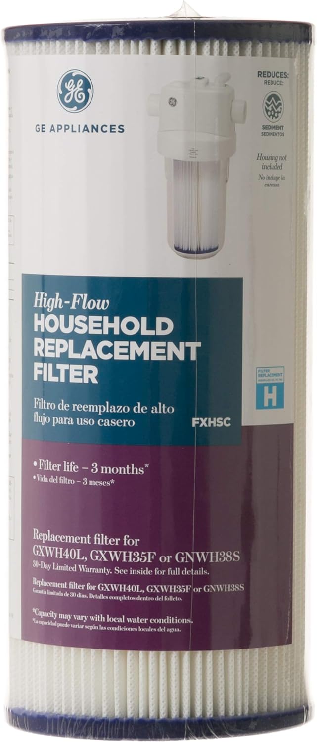 GE FXHSC Under Sink Water Filter, 1 Count (Pack of 1), White
