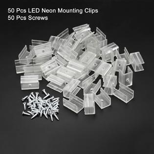 Meccanixity Rope Light Mounting Clips, 50 Pack Wall Channel Mounting Holder  Accessories for 11.5mm to