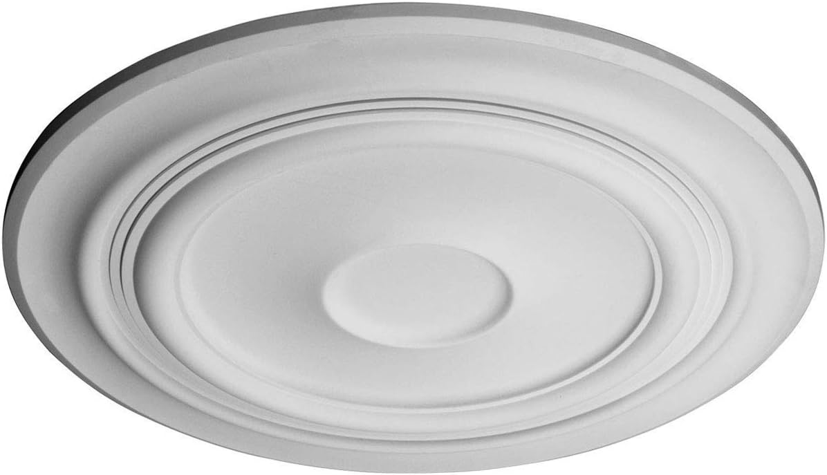 Ekena Millwork CM32GI Giana Ceiling Medallion, 32 5/8"OD x 1 1/2"P (Fits Canopies up to 7 7/8"), Factory Primed