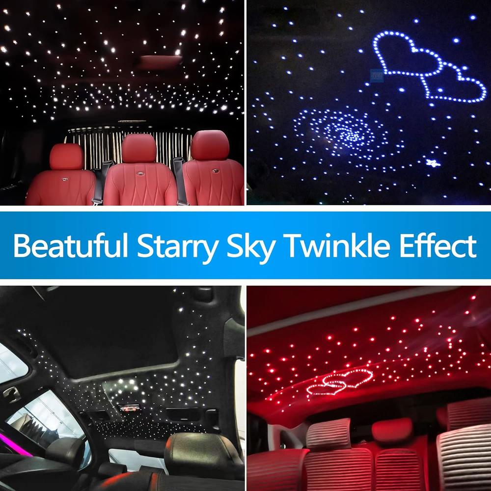 ATOKEE Starlight Headliner Kit, 10W Twinkle Effect Fiber&#194;&#160;Optic&#194;&#160;Lights for Car Home&#194;