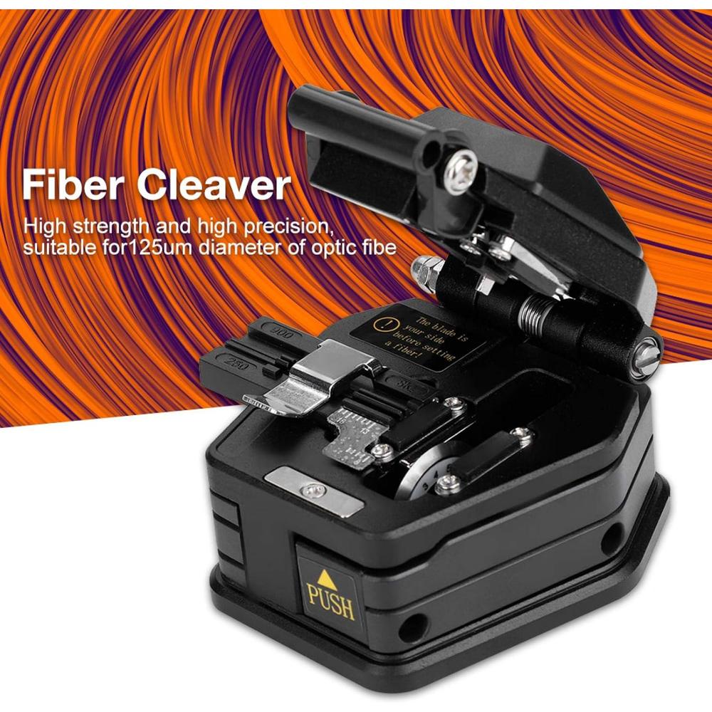 YUANJS Optic Fiber Cleaver,SKL-6C High Precision Fiber Optic Cleaver Optical Fiber Cable Cutting Tool with Bag
