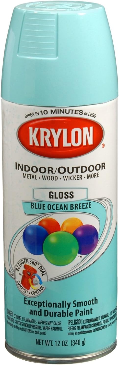 Krylon K05130107 ColorMaster Acrylic Crystal Clear, Gloss, Clear, 11 oz.
