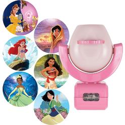 Projectables Disney Princess 6-Image LED Night Light Projector, Dusk-to-Dawn Sensor, Project Princesses Belle, Jasmine, Ariel, Moana, Tiana