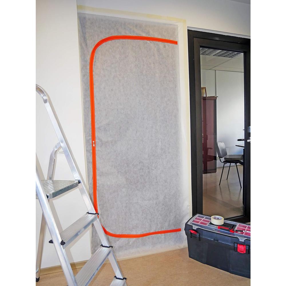 VEMEK Breathable Professional Zipper Door, Dust Protection Wall, Zip Barrier Dust Containment, Heavy-Duty Construction Access Door, P