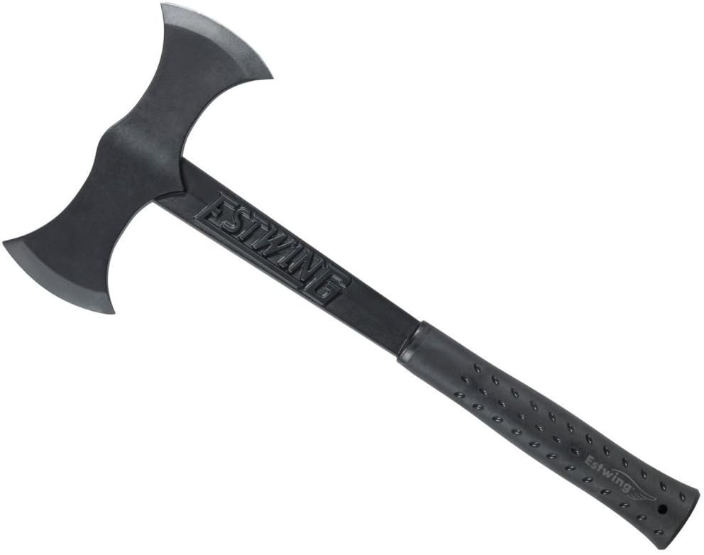 ESTWING Double Bit Axe - 38 oz Wood Spitting Tool with Forged Steel Construction