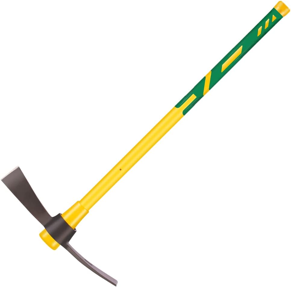 Glorousamc Cutter Mattock, 36" Heavy Duty Pick Axe with Forged Heat Treated Steel Blades Hoe for Weeding, Prying and Chopping, Diggin