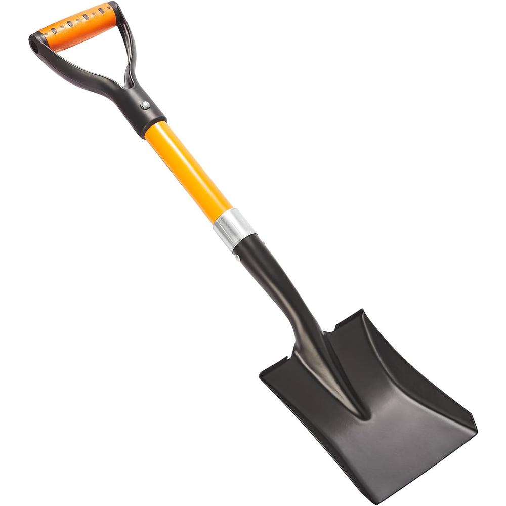 N\C Mini Square Shovel, Kids Beach Shovel ,Shovels for Digging 28-inch with Fiberglass Handle,Small Garden Shovel, Kids Snow Shovel