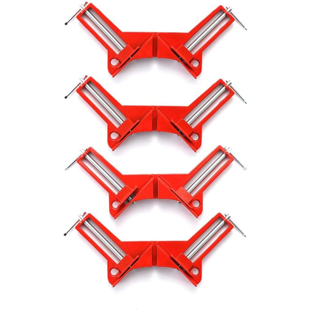 HEWEGO Angle Clamp, 4PCS 90 Degree Corner Clamp, Multifunctional Picture Framing Holder, Woodworking Hand Tools