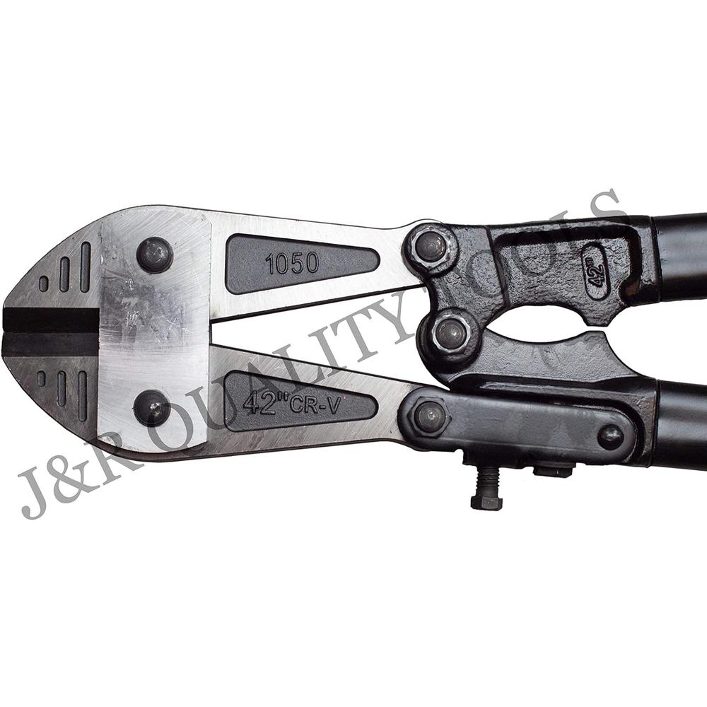 J&R Quality Tools VCT Bolt Cutter, Bi-Material Handle with Soft Rubber Grip, 42", Chrome Molybdenum Steel Blade