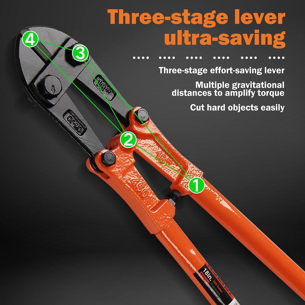 Kseibi 141600 Bolt Lock Cutter Hand Jaws Blades Chain Wire Fence Cable Rebar Wire (42 Inch-1050MM)