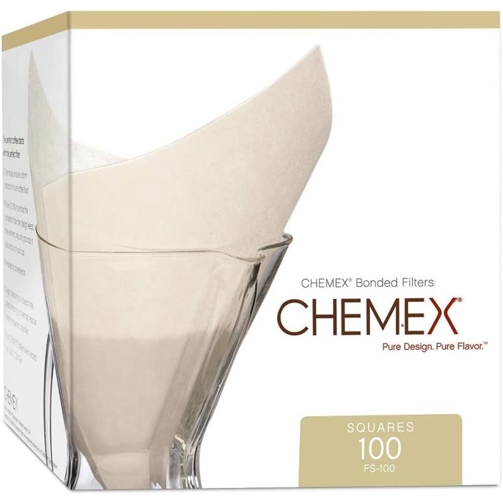 Chemex Coffee Maker Chemex Classic Coffee Filters, Squares, 100 ct - Exclusive Packaging