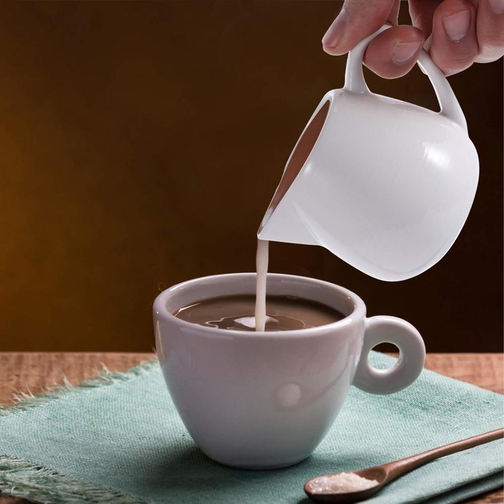 doitool Milk Frothing Pitcher Ceramic Frothing Pitcher Cup Creamer Syrup Pitcher Espresso Latte Art Cup Coffee Maker Cup Tool for Home