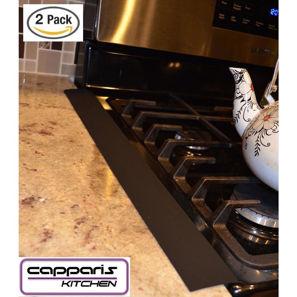 Capparis Kitchen Silicone Stove Counter Gap Cover, Easy Clean Heat Resistant Wide