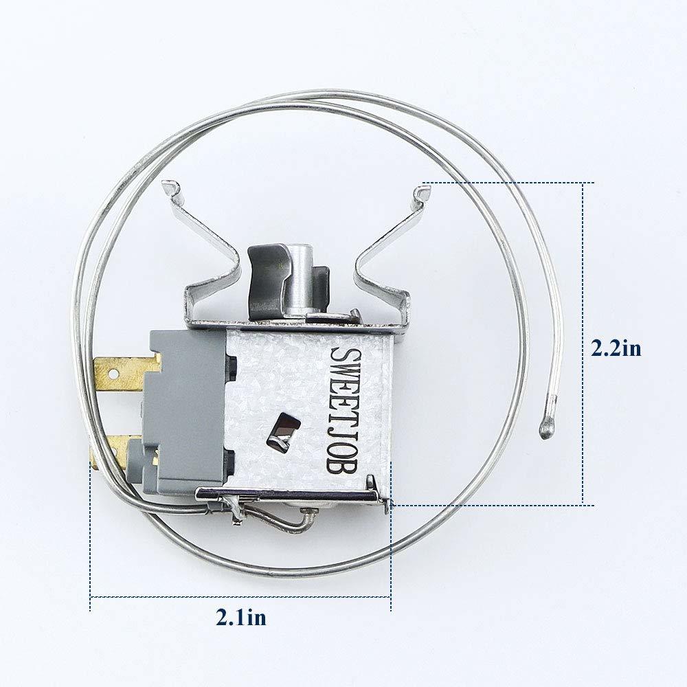 Generic SWEETJOB 5304513033 Freezer Temperature Control Thermostat Replacement for Freezer Replaces 216715200/216715201/216715203/29705