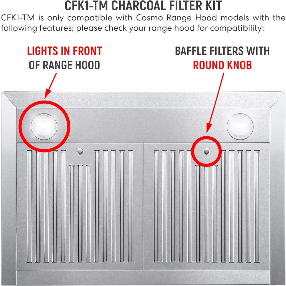 Cosmo Range Hood Charcoal Filter (CFK1-TM)