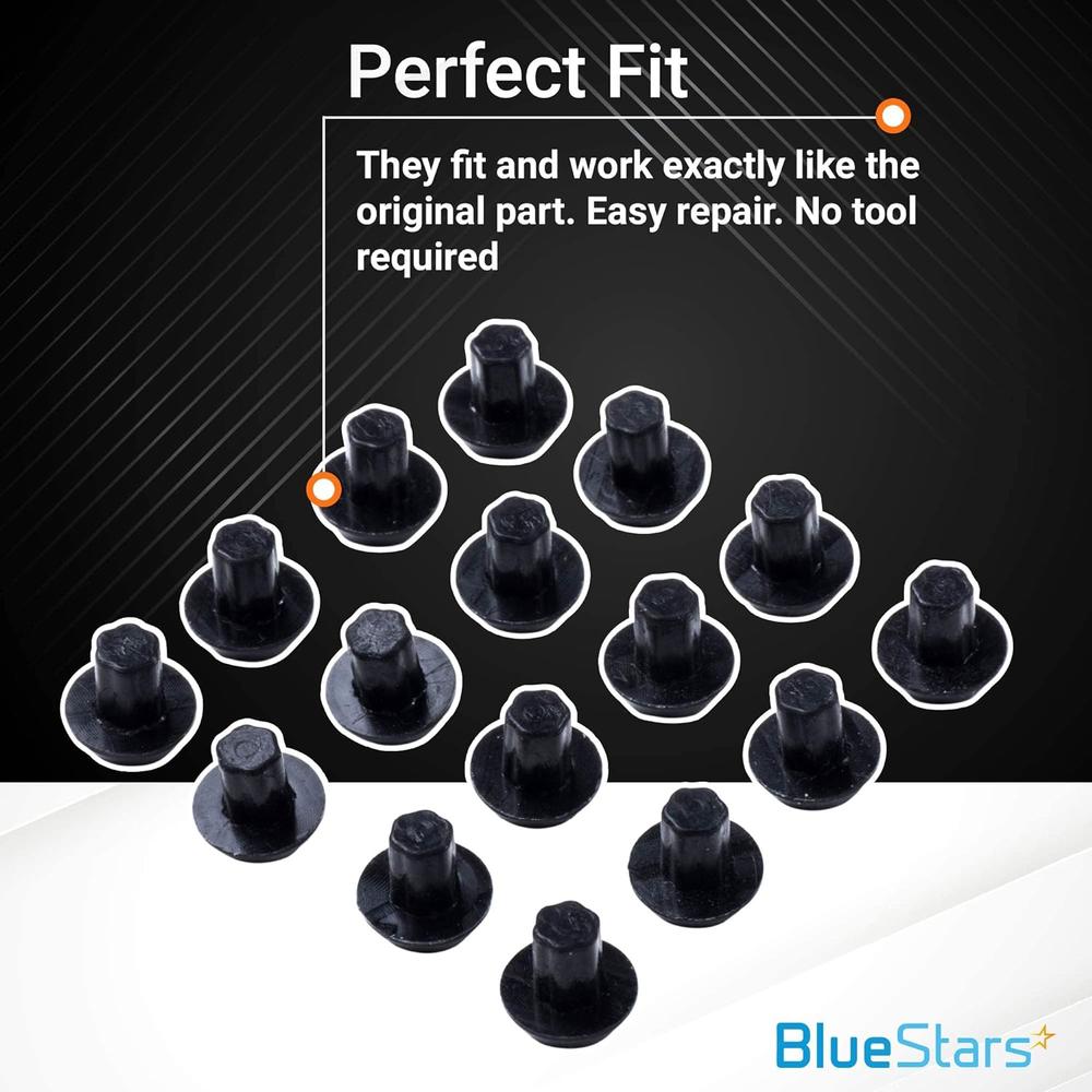 Bluestars Ultra Durable WB2K101 Range Burner Grate Rubber Feet Kit Replacement by Blue Stars - Exact Fit For GE Kenmore Hotpoint Burner G