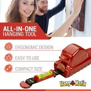 Hang-O-Matic All-in-One Picture Hanging Tool, Picture Hanger
