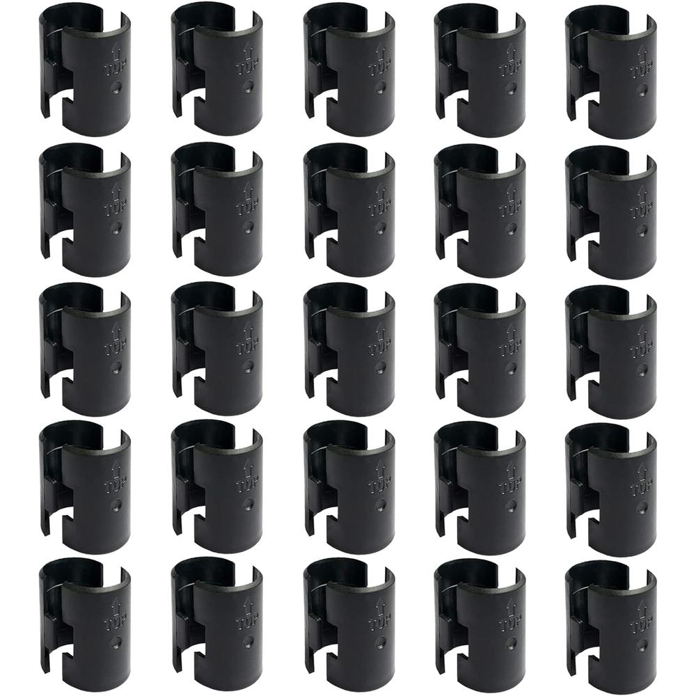 WAFJAMF Wire Shelf Clips Shelving Sleeves - 50 Pack Shelf Lock Clips for 1" Post- Shelving Sleeves Replacements for Wire Shelving