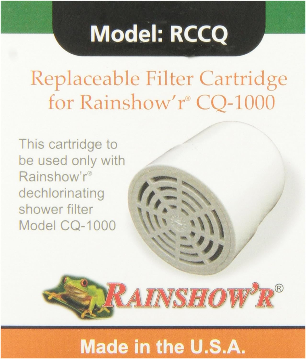 Rainshow'r Rainshower -RCCQ-A CQ1000 Filter Replacement Cartridge for Shower Filter