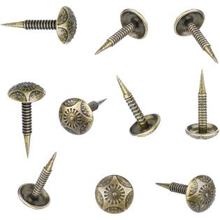 Homdire Upholstery Tacks with Small Head, 5/16 inch Vintage Furniture Tacks  Nails for Upholstery, 200pcs Mini Upholstery Decorative Nai