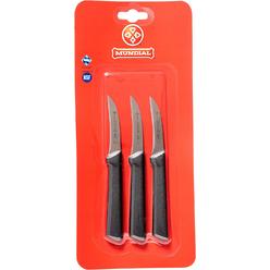 Mundial SC0541-3 3-Inch Peeling/Tourne Paring Knife Collection, Set of 3, Black