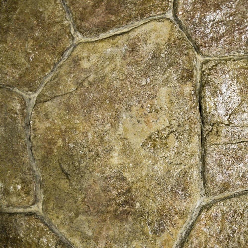 Walttools New Random Stone Concrete Stamp Single  | Decorative Stone Tile, Rotational Pattern, Sturdy Polyurethane Flexible Texturing Mat