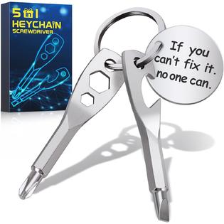 PASTACO Stocking Stuffers for Men Tools - 5 In 1 Keychain Tools Christmas Cool  Gadgets Gifts For Men Fathers Dad Grandpa Son Birthday G