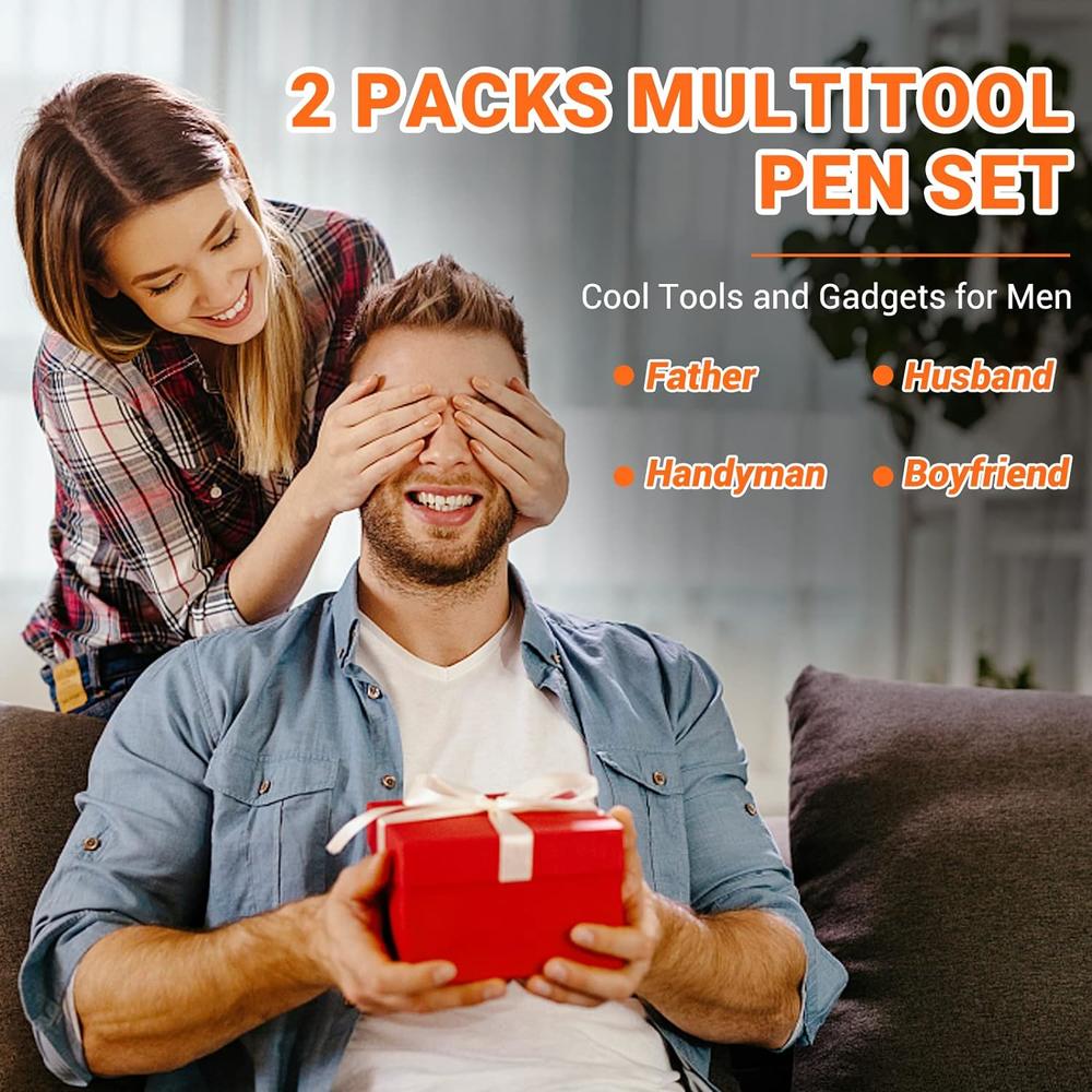 WEARXI Stocking Stuffers for Men, 9 in 1 Multitool Pen Set Tech Gifts for Men, Christmas Gifts for Men Dad, Cool Gadgets for Men, Gift
