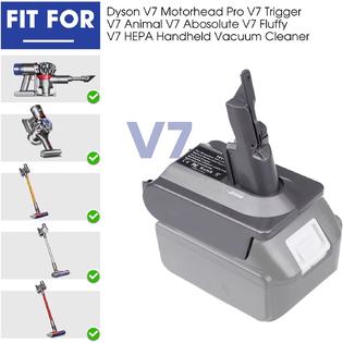 BTRUI for Dyson V7 Battery Adapter for Makita 18V Lithium Battery to for V7  Animal Fluffy