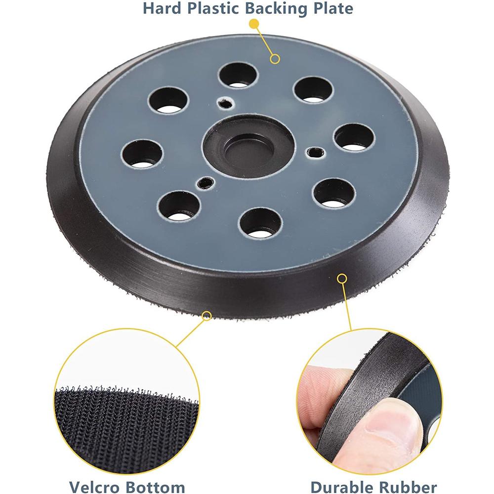 Replace Pad 5 Hole Sander Pad Hook And Loop Backing For, 52% OFF